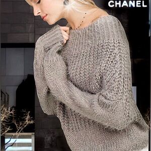 Active USA Grey Off Shoulder Sweater.